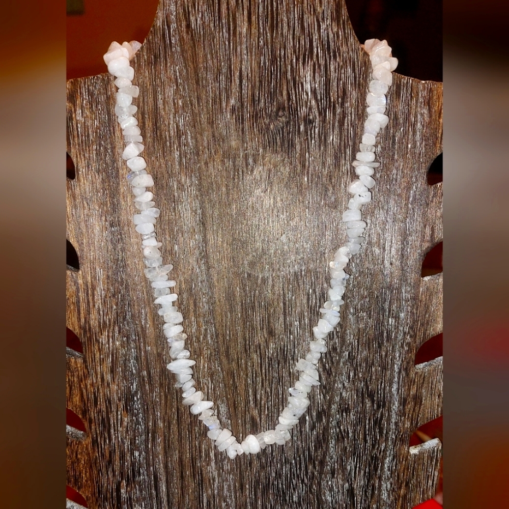 Moonstone Chip Necklace